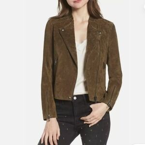 BLANKNYC No Limit Suede Moto Jacket